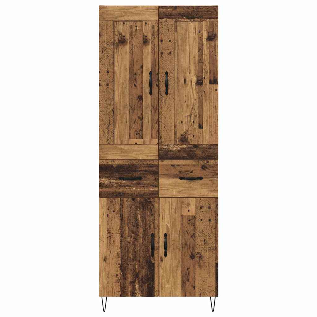 Highboard Old Wood 69.5 x 34 x 180 cm Engineered Wood