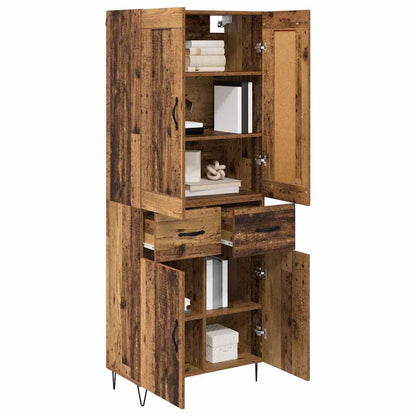 Highboard Old Wood 69.5 x 34 x 180 cm Engineered Wood