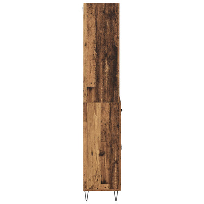 Highboard with Drawer 2 pcs Old Wood Engineered Wood