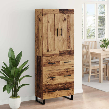 Highboard Old Wood 69.5 x 34 x 180 cm Engineered Wood