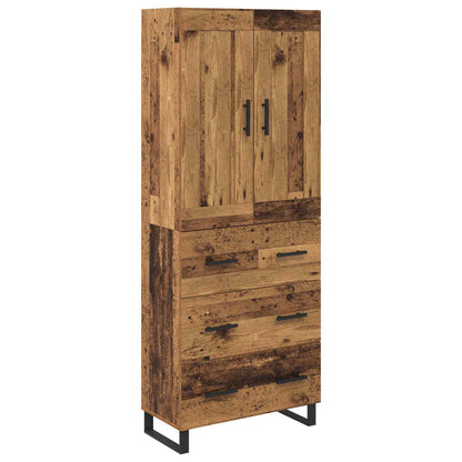 Highboard Old Wood 69.5 x 34 x 180 cm Engineered Wood
