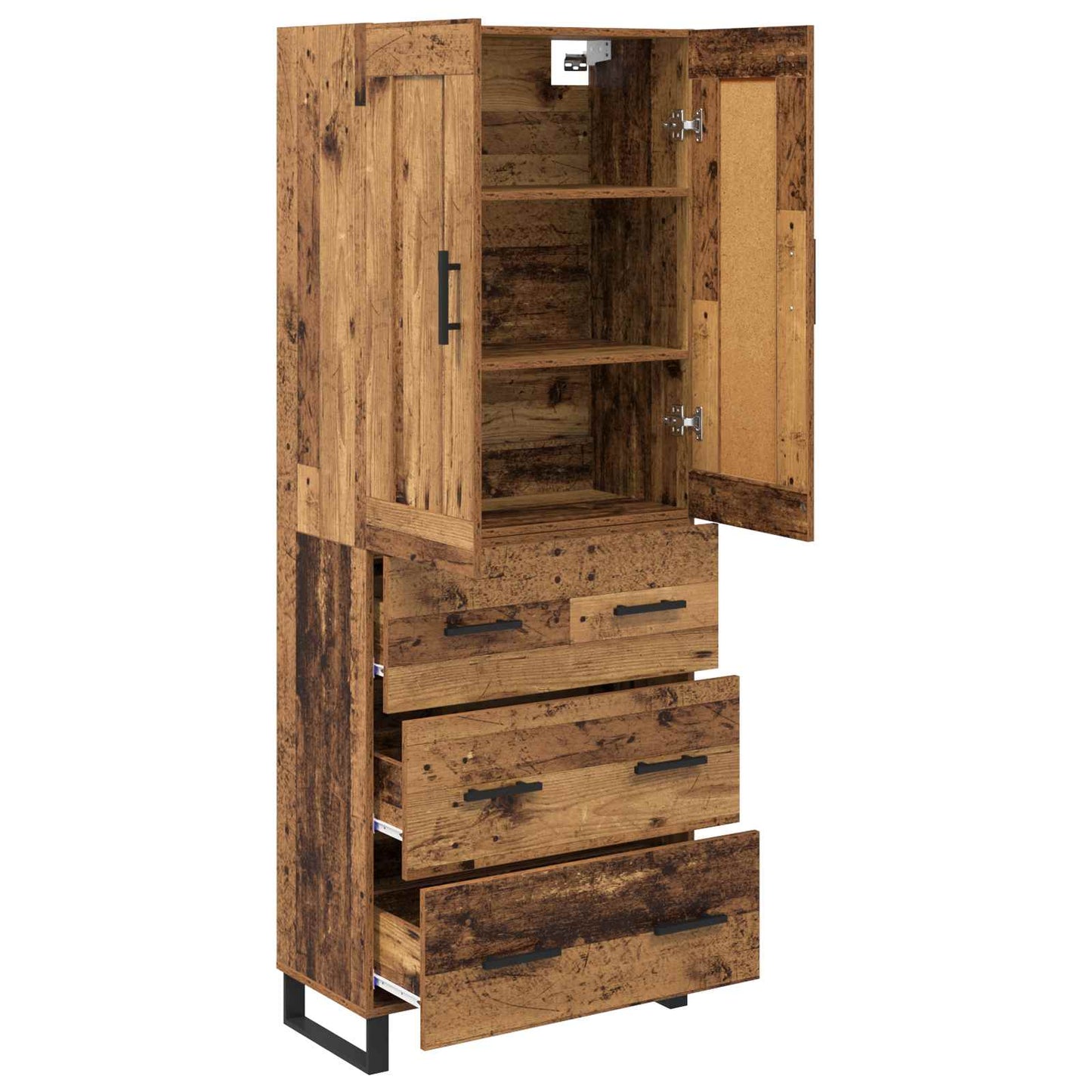 Highboard Old Wood 69.5 x 34 x 180 cm Engineered Wood