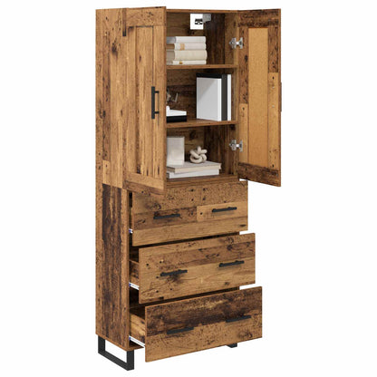 Highboard Old Wood 69.5 x 34 x 180 cm Engineered Wood