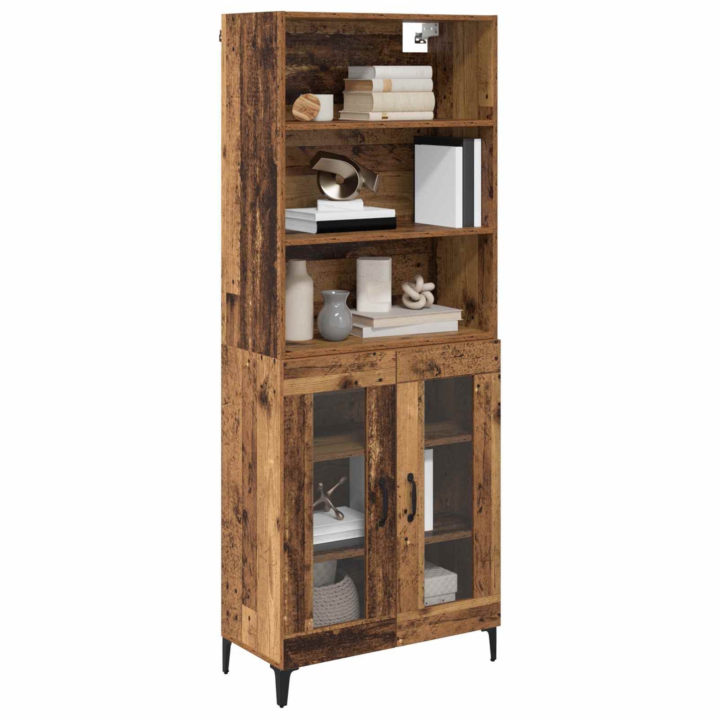 Highboard Old Wood 69.5 x 34 x 180 cm Engineered Wood