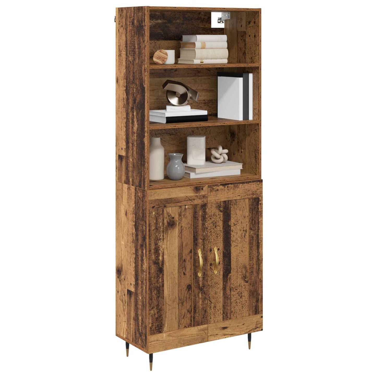 Highboard Old Wood 69.5 x 34 x 180 cm Engineered Wood