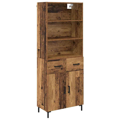 Highboard Old Wood 69.5 x 34 x 180 cm Engineered Wood