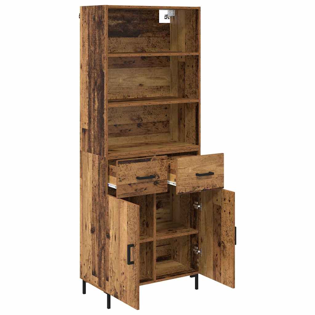 Highboard Old Wood 69.5 x 34 x 180 cm Engineered Wood