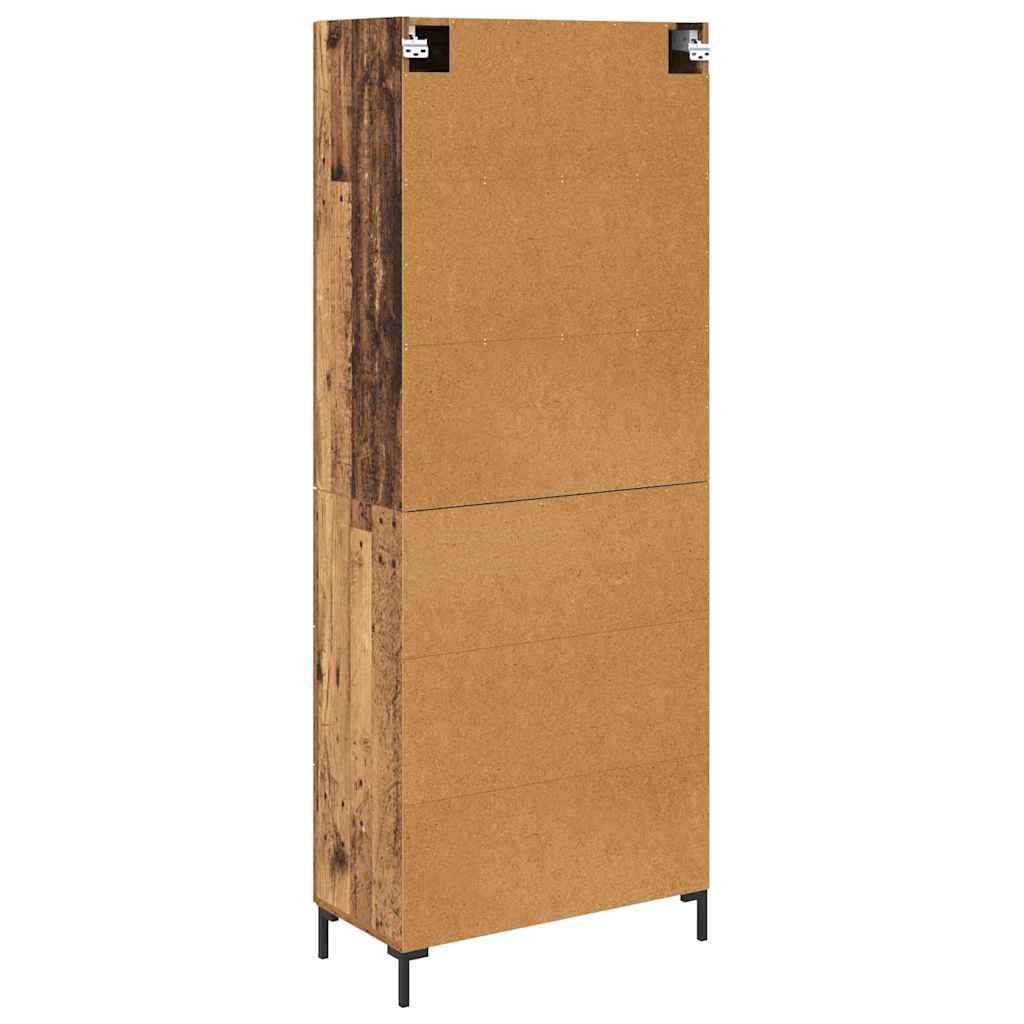 Highboard Old Wood 69.5 x 34 x 180 cm Engineered Wood