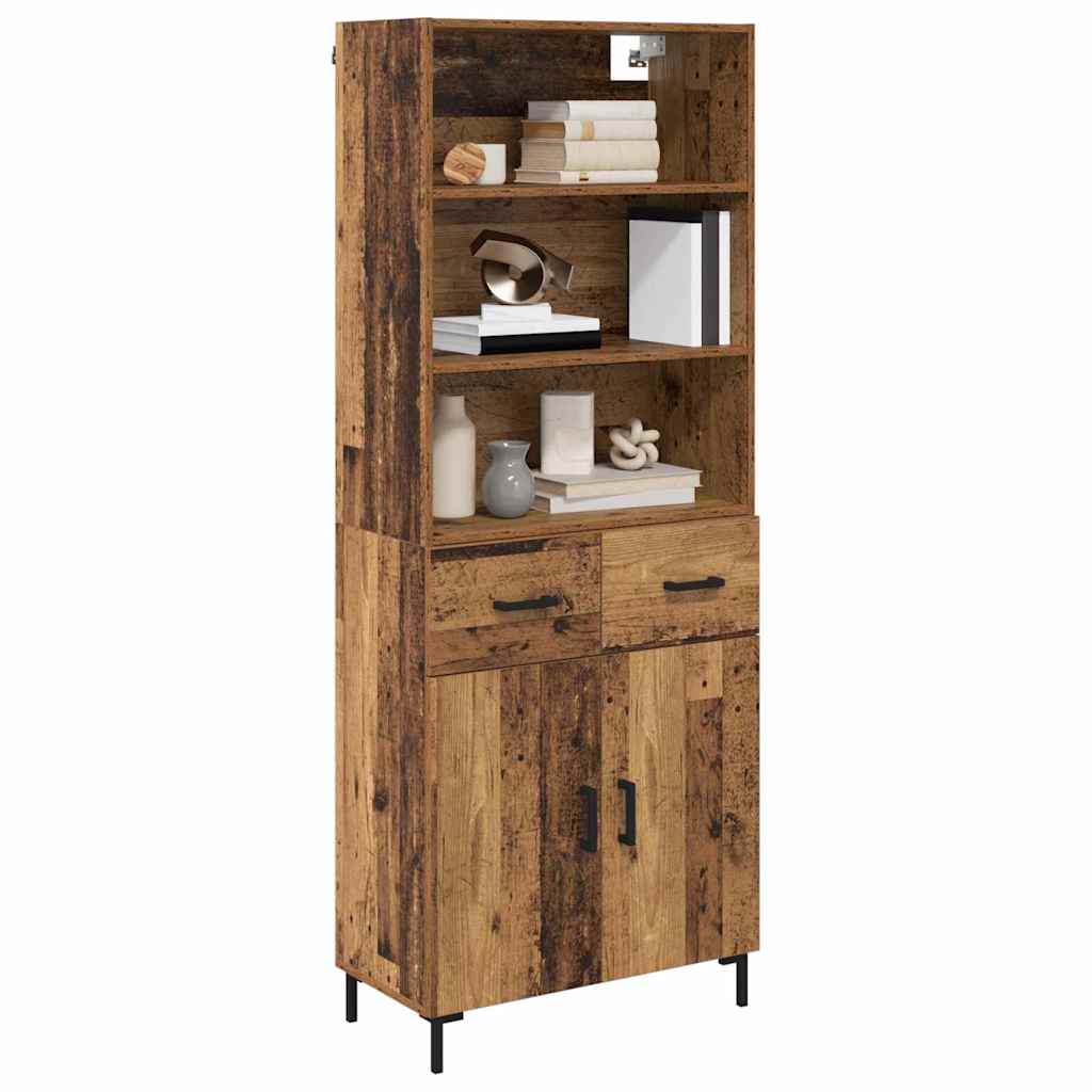 Highboard Old Wood 69.5 x 34 x 180 cm Engineered Wood