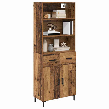 Highboard Old Wood 69.5 x 34 x 180 cm Engineered Wood