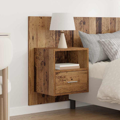 Headboard with Cabinet 3 pcs Old Wood Engineered Wood