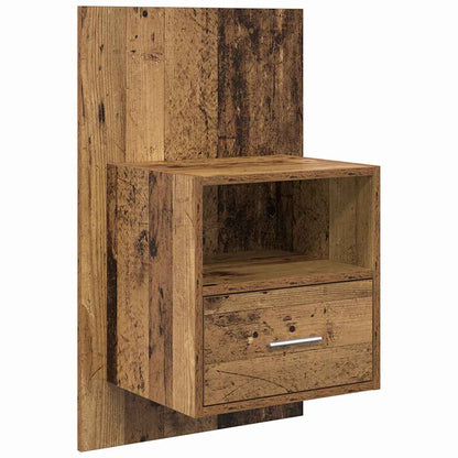 Headboard with Cabinet 3 pcs Old Wood Engineered Wood