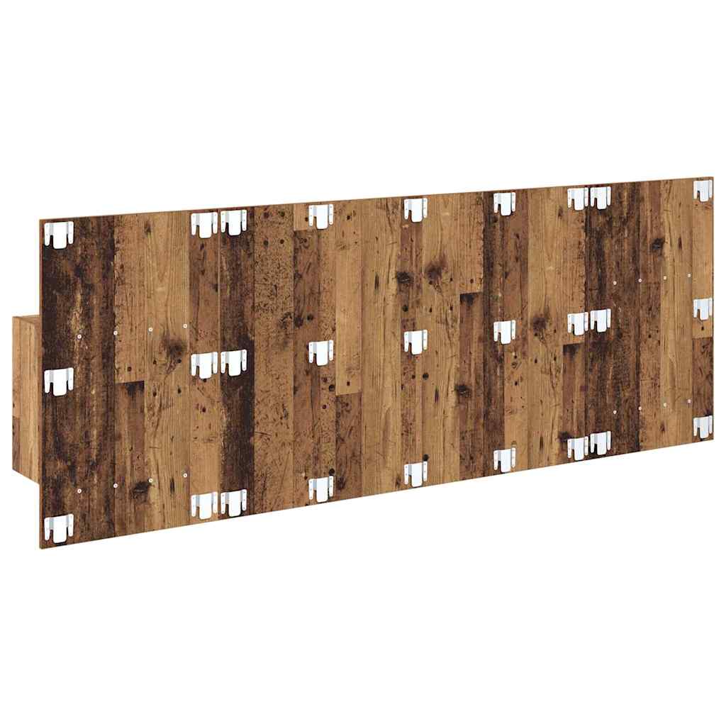 Headboard with Cabinet 3 pcs Old Wood Engineered Wood