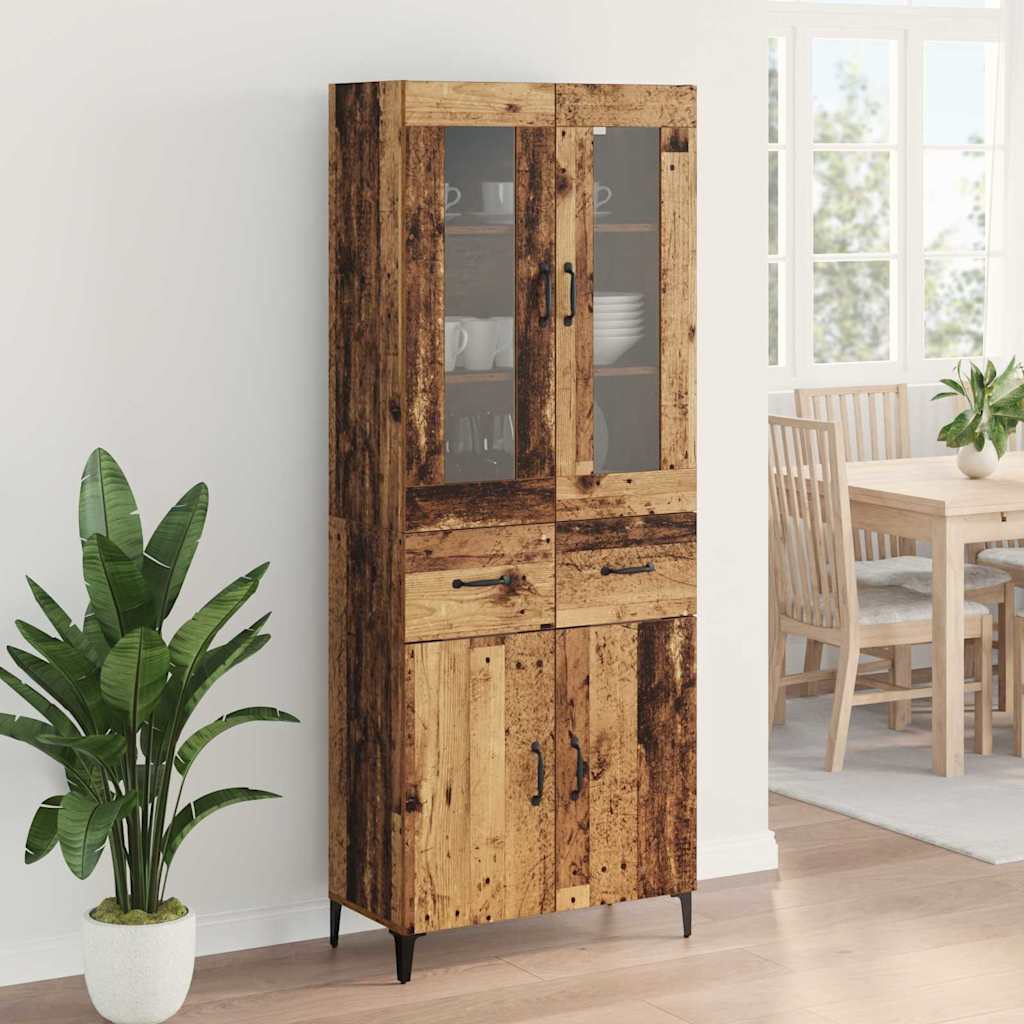 Highboard Old Wood 69.5 x 34 x 180 cm Engineered Wood