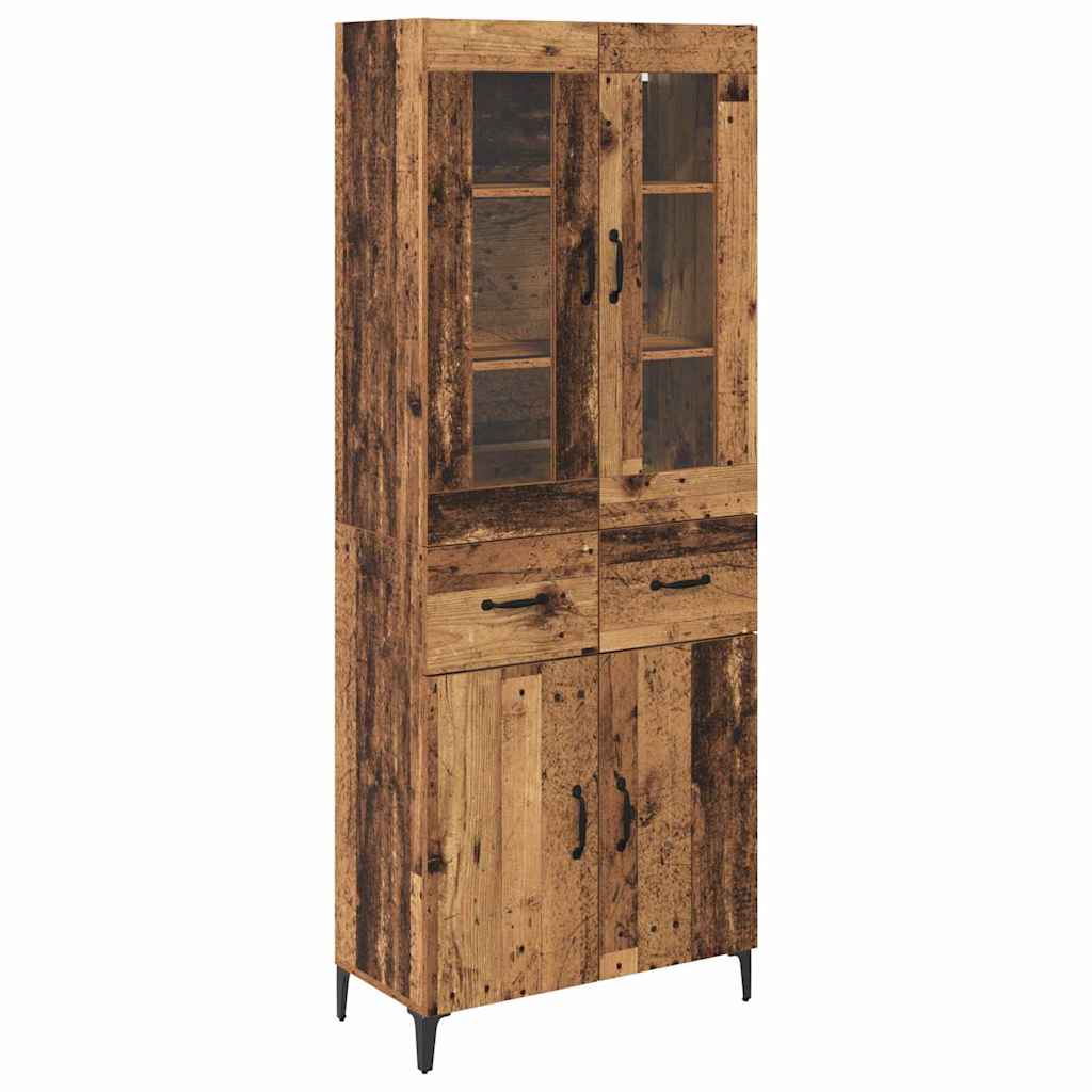Highboard Old Wood 69.5 x 34 x 180 cm Engineered Wood