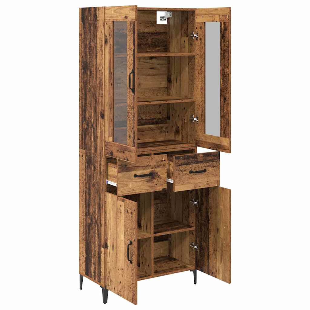 Highboard Old Wood 69.5 x 34 x 180 cm Engineered Wood