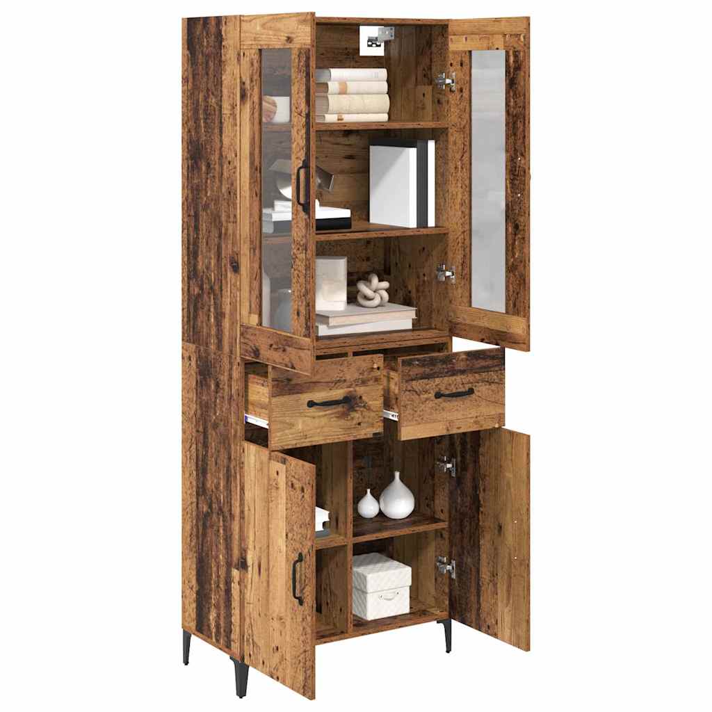 Highboard Old Wood 69.5 x 34 x 180 cm Engineered Wood