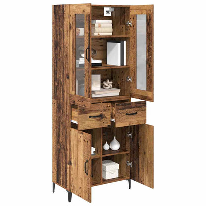 Highboard Old Wood 69.5 x 34 x 180 cm Engineered Wood