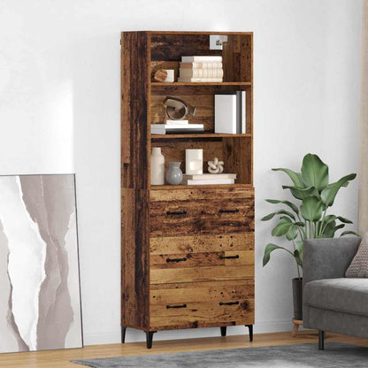 Highboard Old Wood 69.5 x 34 x 180 cm Engineered Wood