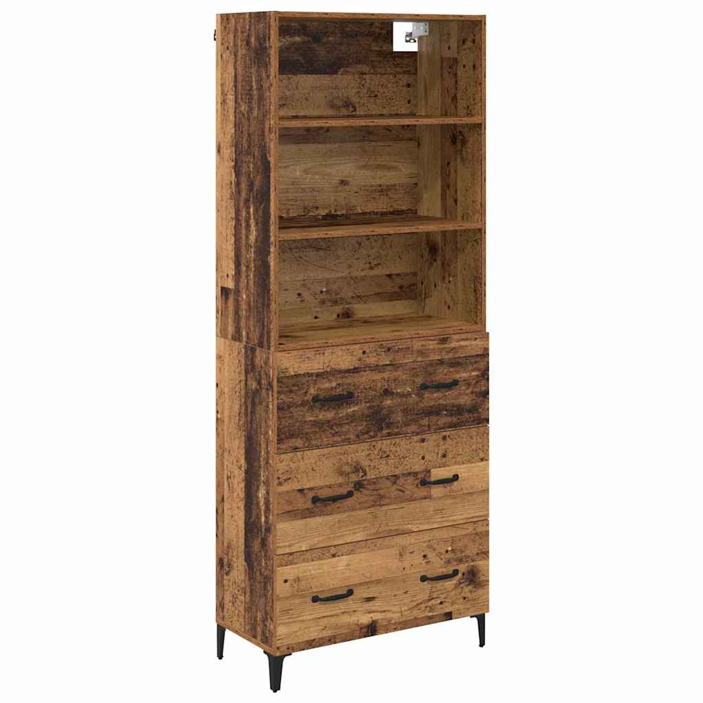 Highboard Old Wood 69.5 x 34 x 180 cm Engineered Wood