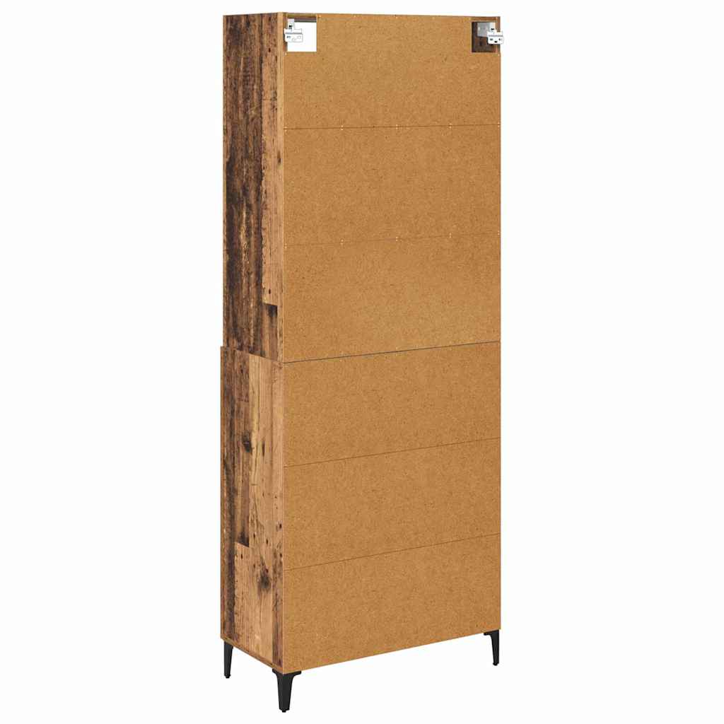 Highboard Old Wood 69.5 x 34 x 180 cm Engineered Wood
