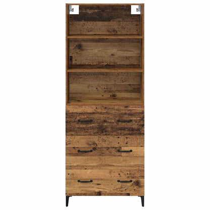 Highboard Old Wood 69.5 x 34 x 180 cm Engineered Wood