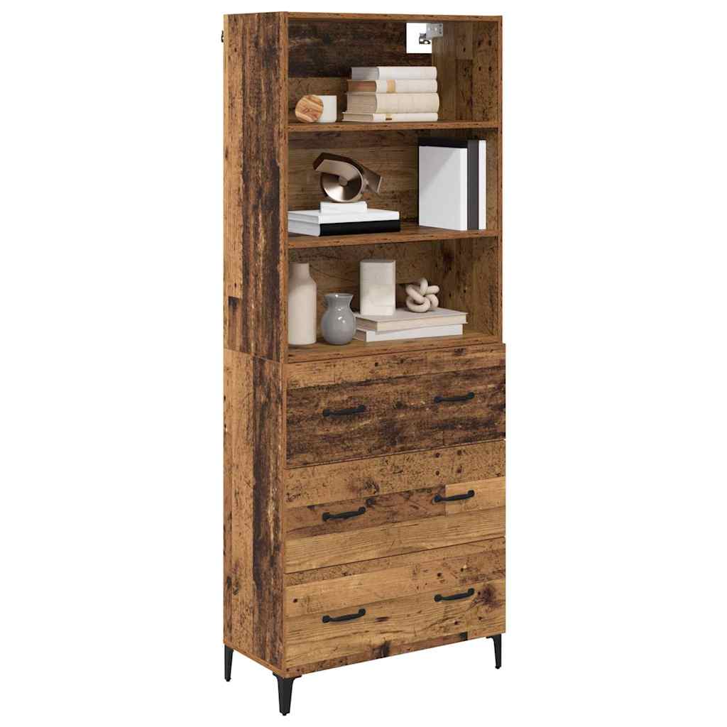 Highboard Old Wood 69.5 x 34 x 180 cm Engineered Wood