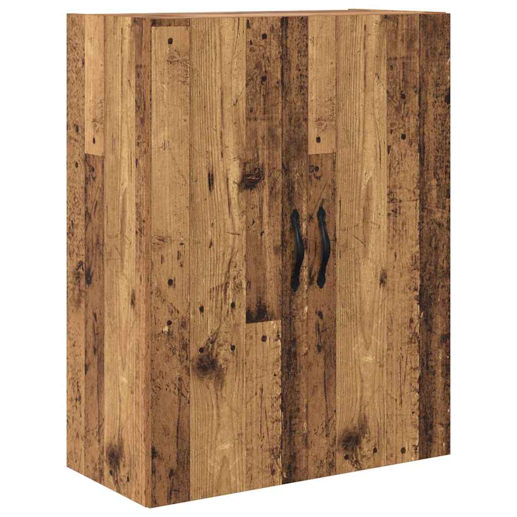 Highboard with Drawer 2 pcs Old Wood Engineered Wood and Glass