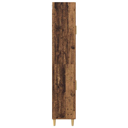Highboard Old Wood 69.5 x 34 x 180 cm Engineered Wood and Glass