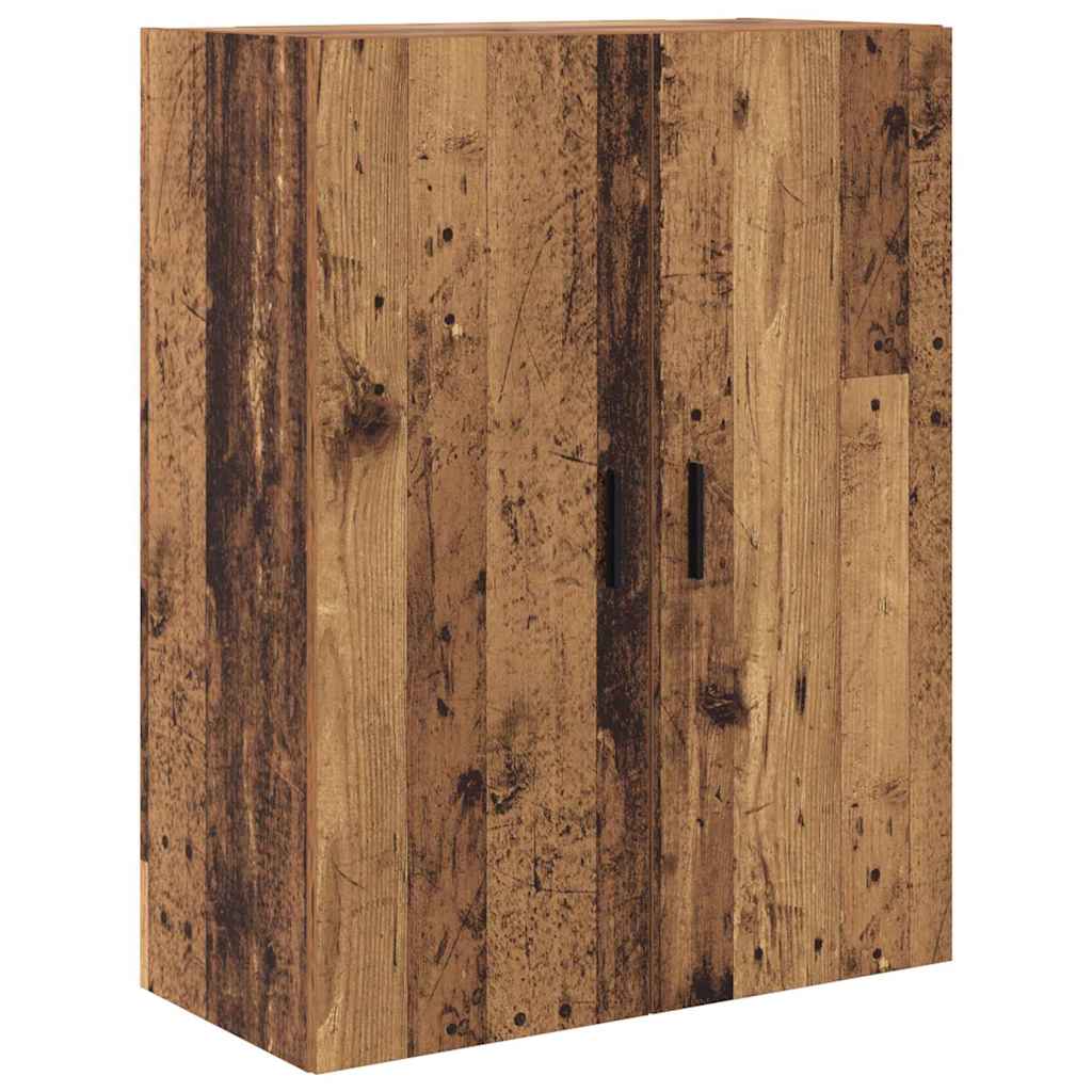 Highboard with Drawer 2 pcs Old Wood Engineered Wood and Glass