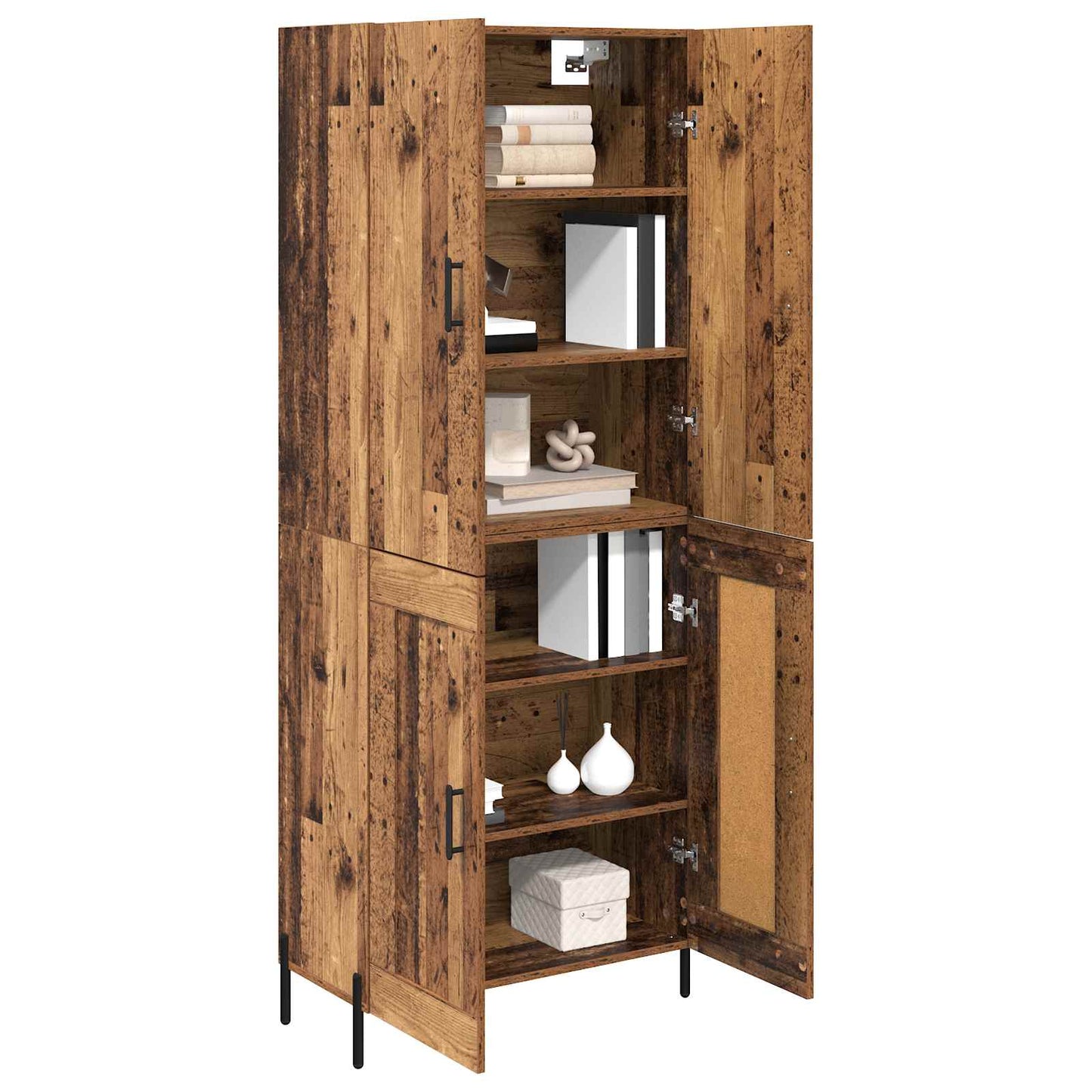 Highboard Old Wood 69.5 x 34 x 180 cm Engineered Wood