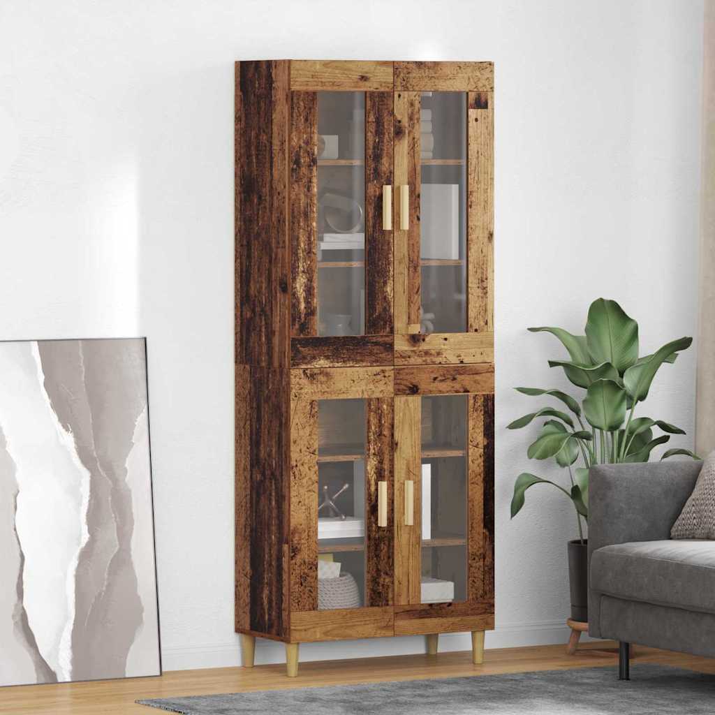 Highboard Old Wood 69.5 x 34 x 180 cm Engineered Wood