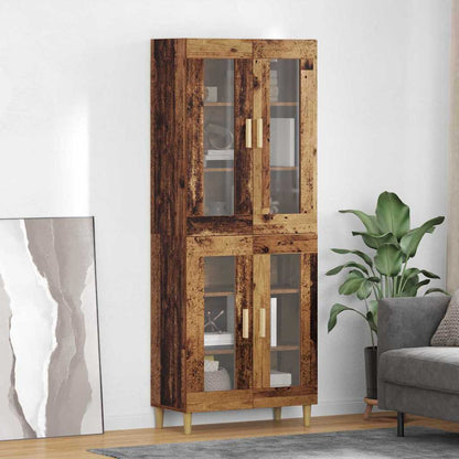 Highboard Old Wood 69.5 x 34 x 180 cm Engineered Wood