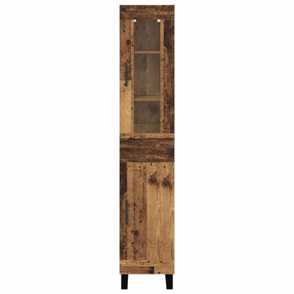 Highboard Old Wood 34.5 x 34 x 180 cm Engineered Wood