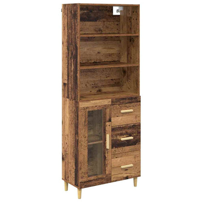 Highboard Old Wood 69.5 x 34 x 180 cm Engineered Wood