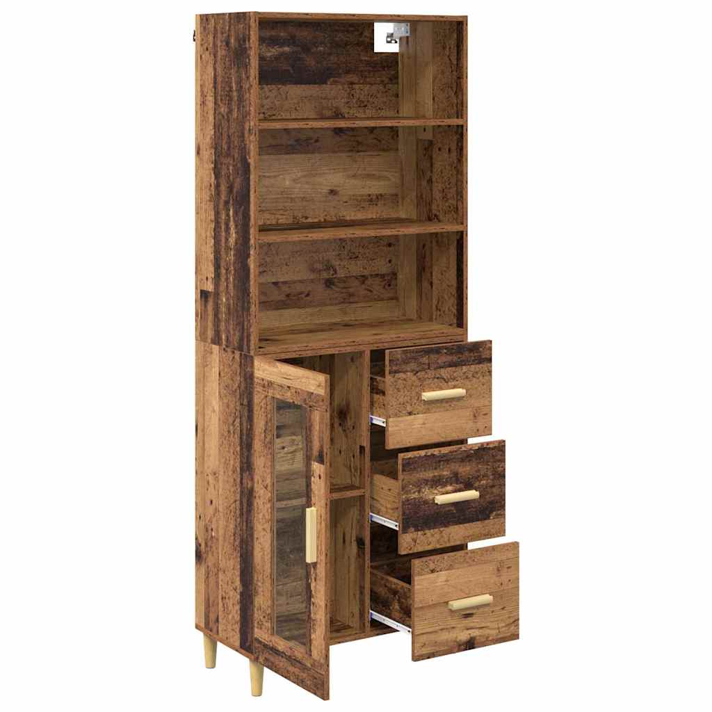 Highboard Old Wood 69.5 x 34 x 180 cm Engineered Wood