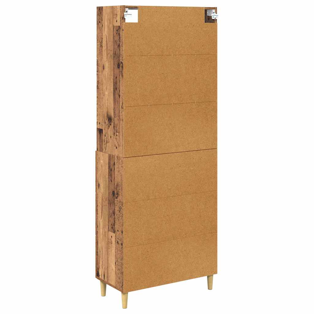Highboard Old Wood 69.5 x 34 x 180 cm Engineered Wood