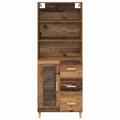 Highboard Old Wood 69.5 x 34 x 180 cm Engineered Wood