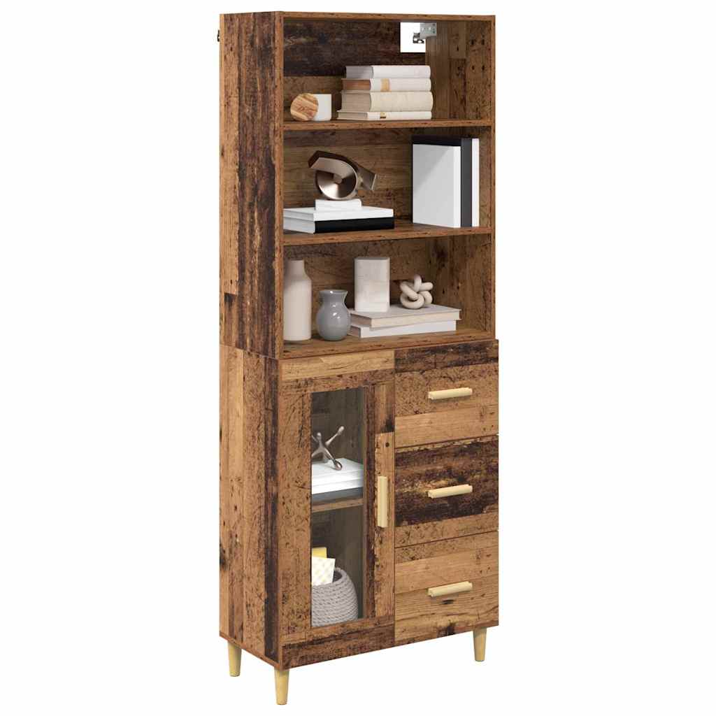 Highboard Old Wood 69.5 x 34 x 180 cm Engineered Wood