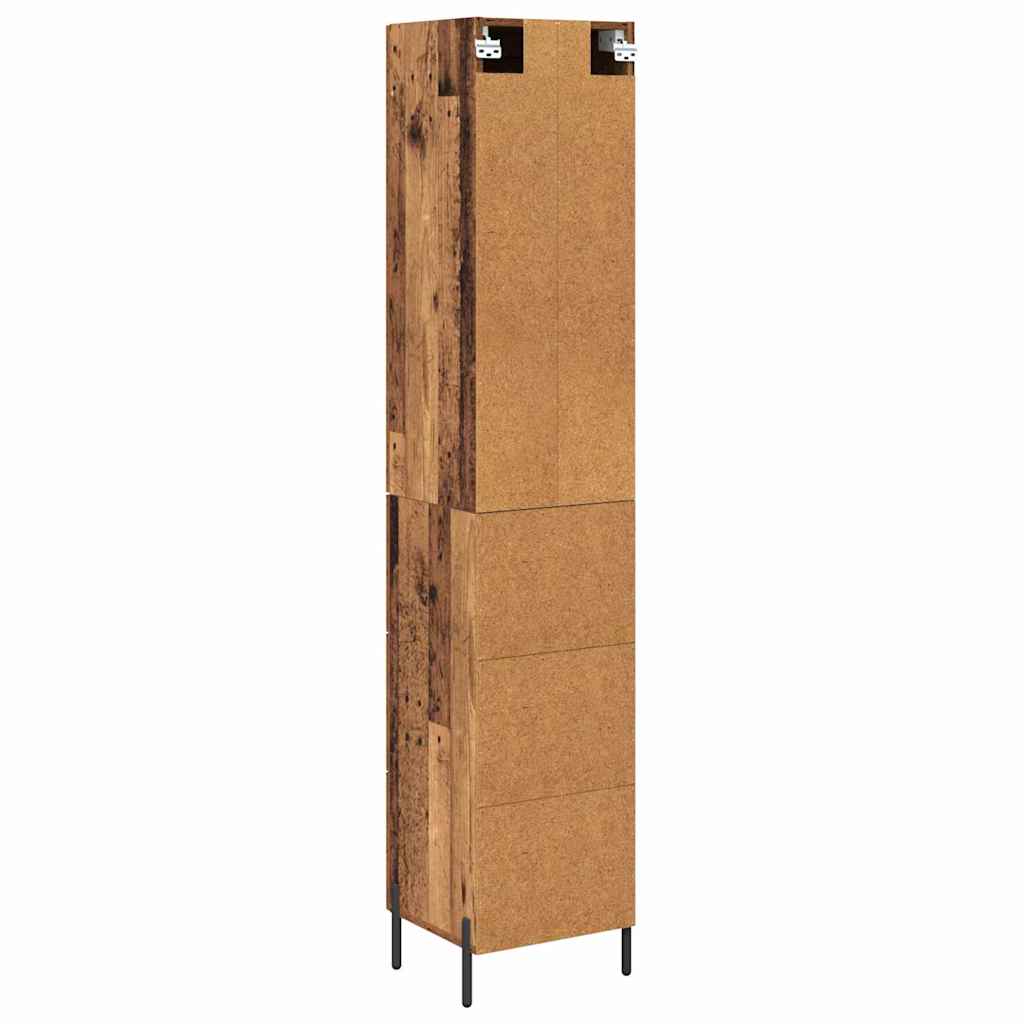 Highboard Old Wood 34.5 x 34 x 180 cm Engineered Wood