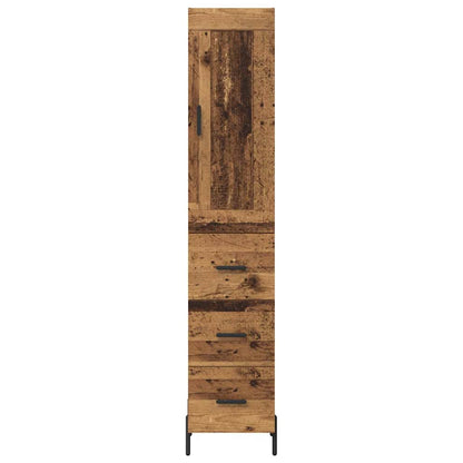 Highboard Old Wood 34.5 x 34 x 180 cm Engineered Wood