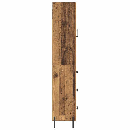 Highboard Old Wood 34.5 x 34 x 180 cm Engineered Wood