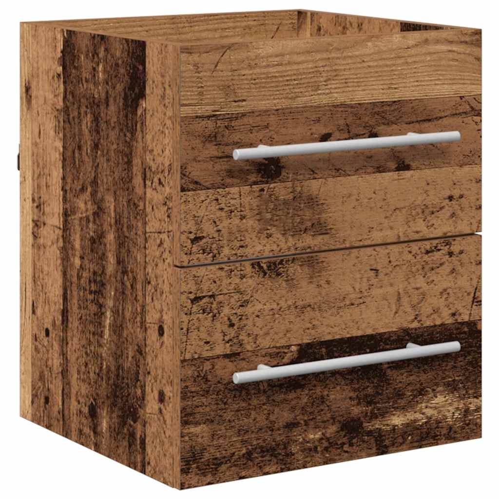 Bathroom Sink Cabinet with Drawer Old Wood 41 x 38.5 x 48 cm