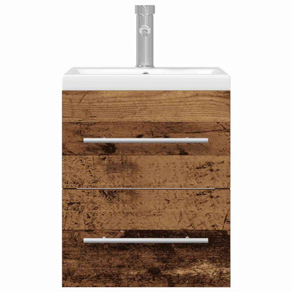 Bathroom Sink Cabinet with Drawer Old Wood 41 x 38.5 x 48 cm