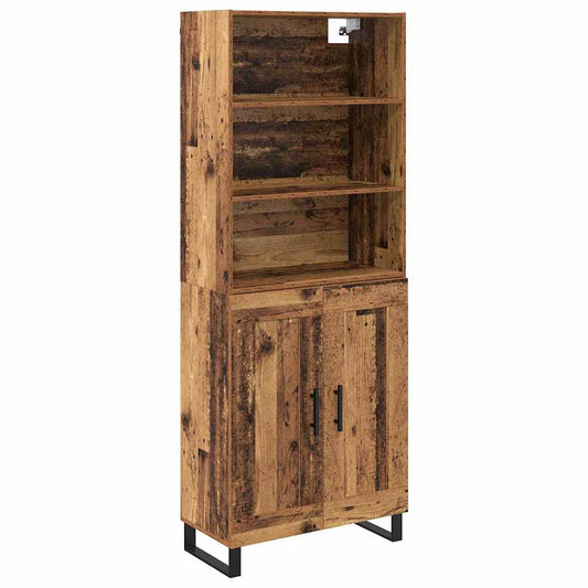 Highboard 2 pcs Old Wood 69.5 x 34 x 180 cm