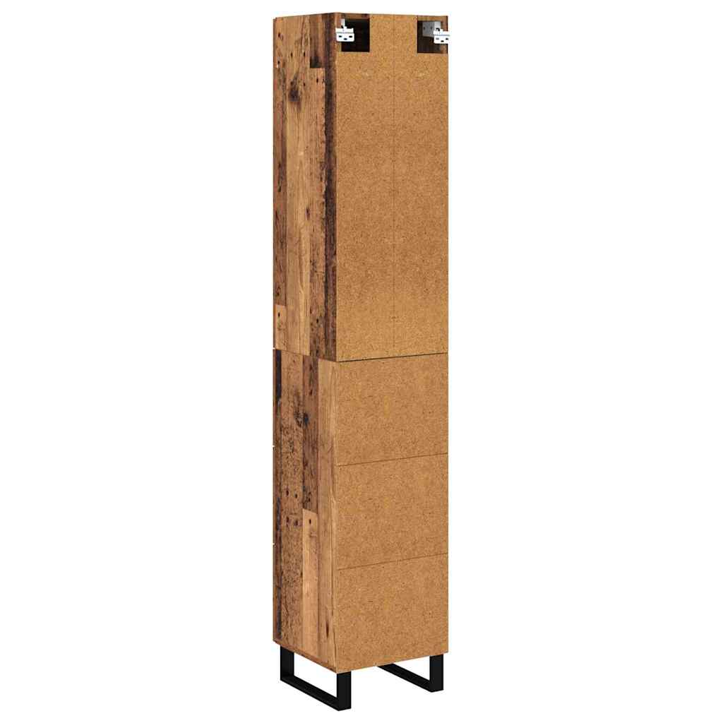 Highboard Old Wood 34.5 x 34 x 180 cm Engineered Wood