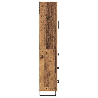 Highboard Old Wood 34.5 x 34 x 180 cm Engineered Wood