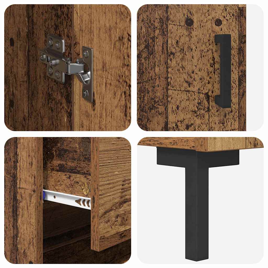 Highboard Old Wood 69.5 x 34 x 180 cm Engineered Wood