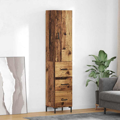 Highboard Old Wood 69.5 x 34 x 180 cm Engineered Wood
