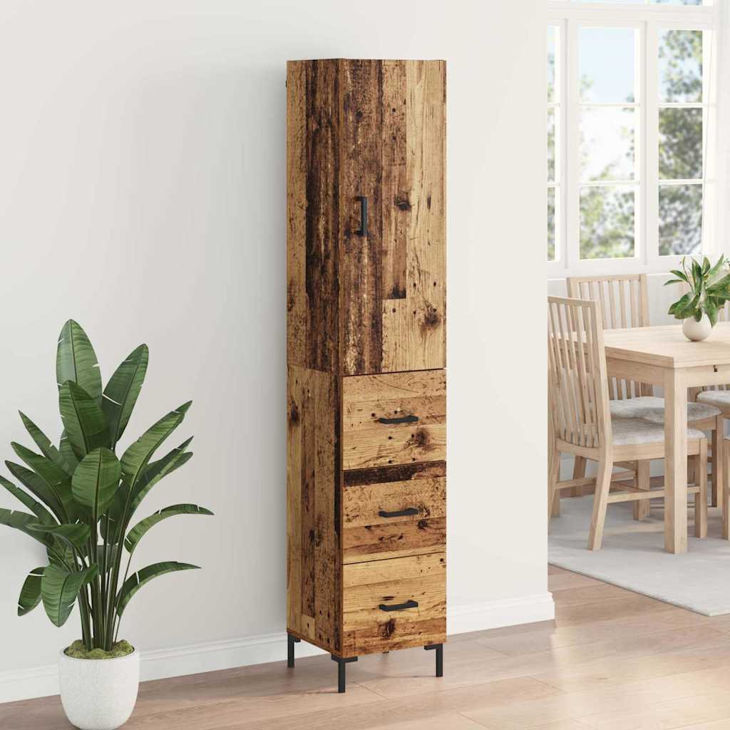 Highboard Old Wood 69.5 x 34 x 180 cm Engineered Wood